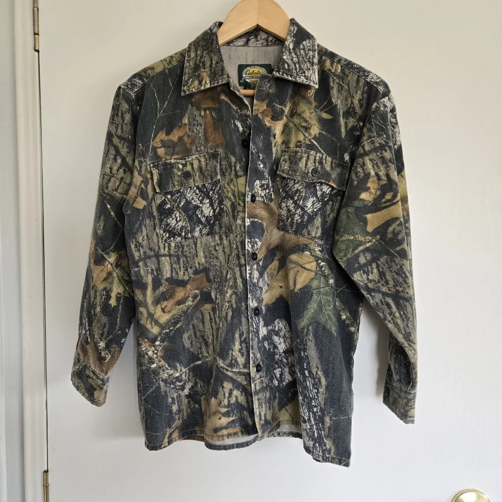 Cabela's Camo Button Up Shirt Kids 12 - Picture 1 of 9